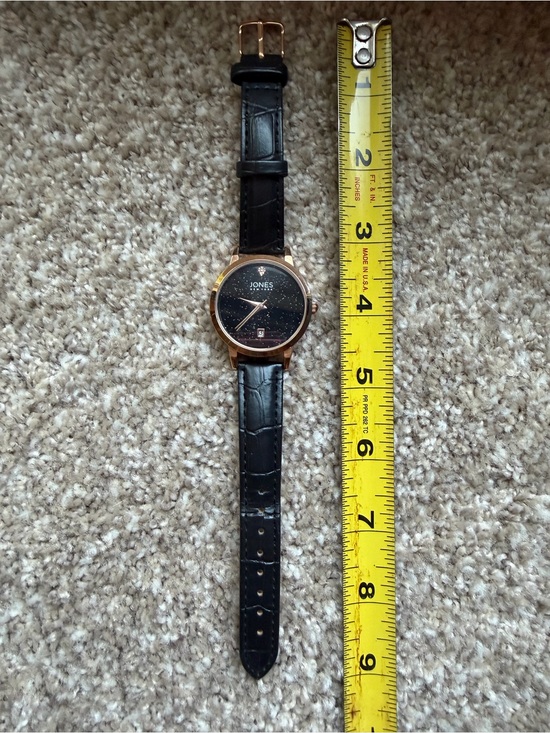 Jones New York Accessories - Jones New York Black & Rose Gold Watch